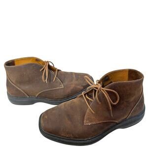 Dr. Comfort Size 9 Brown Leather Western Pressure Relief Ruk Chukka Boot Bootie